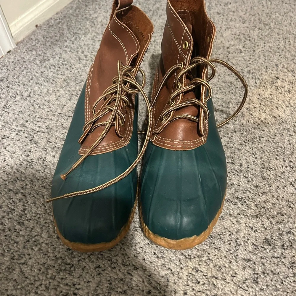 Men's Green and Brown Duck Boots